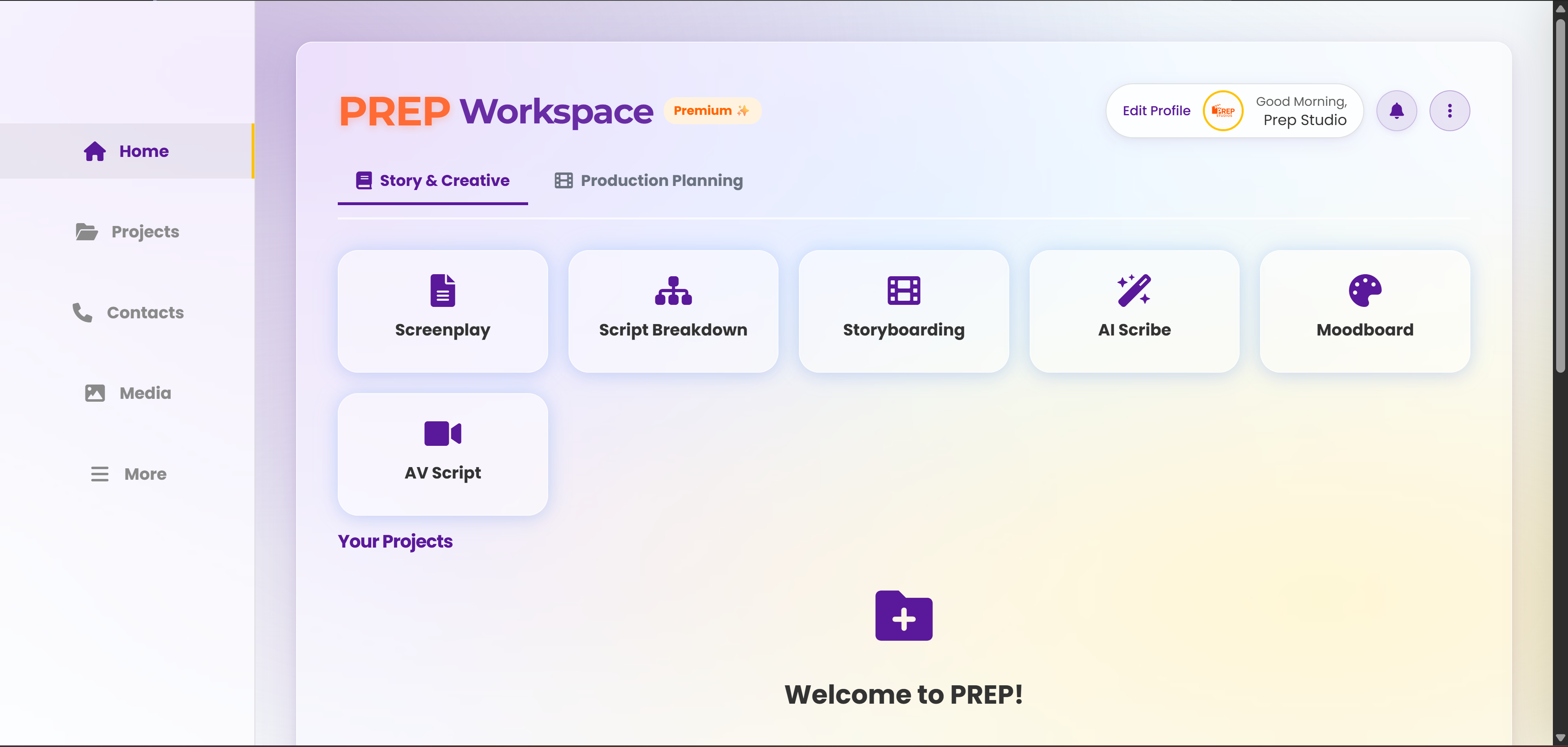 PREP Workspace Dashboard
